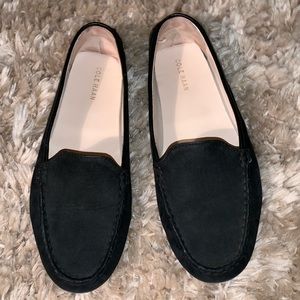 Cole Haan black suede loafers